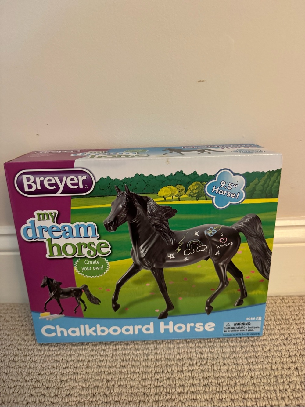 Breyer Black Chalkboard Horse Toy - My Dream Horse